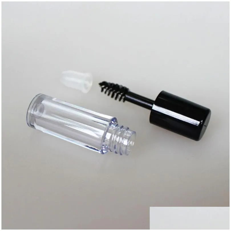 wholesale 0.8ml mini clear empty mascara tube packing bottles eyelash cream vial liquid bottle sample cosmetic container travel trial