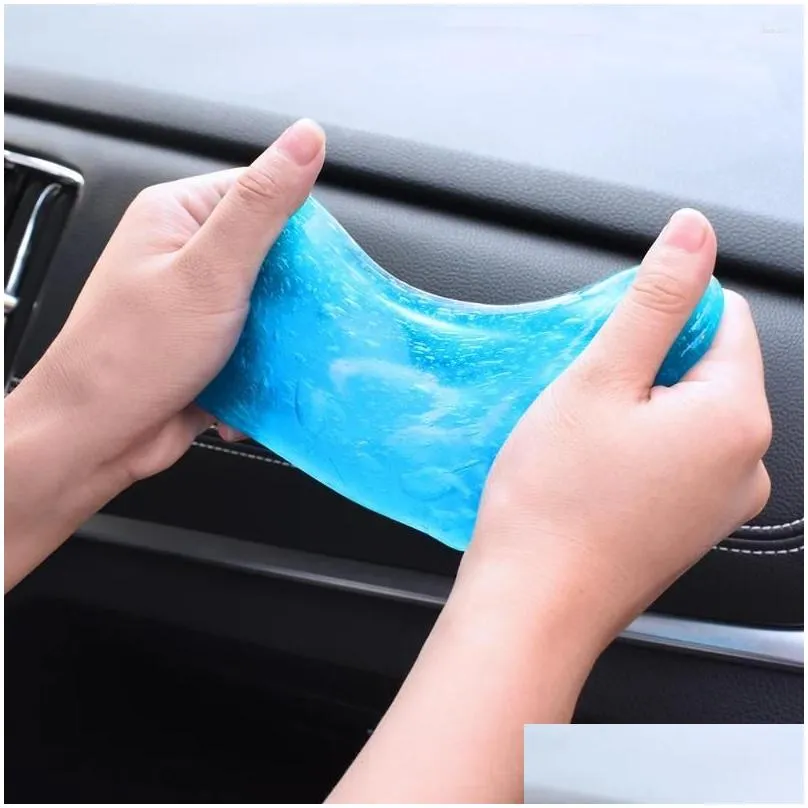 Car Cleaning Tools Car Wash Solutions Cleaning Soft Glue Powder Cleaner Magic Dust Gel Home Computer Keyboard Clean Tool Drop Delivery Dhjln