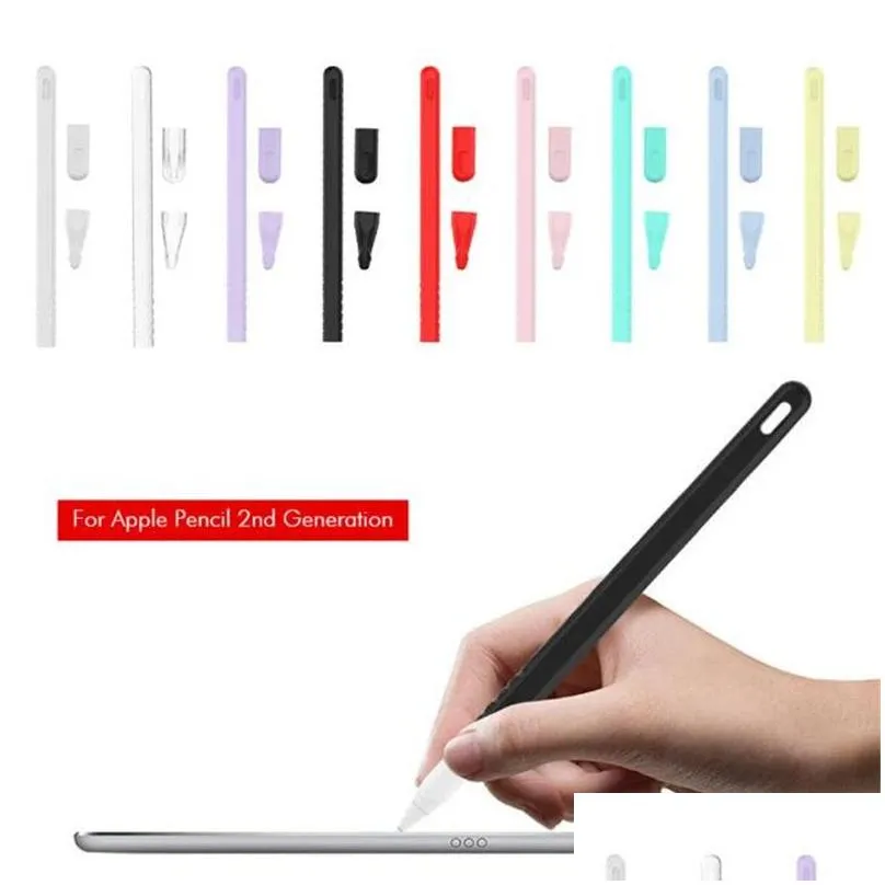 silicone  pencil 2nd generition case tpu protective pouch for  ipad pro 12 11 12.9 10.2 mini6 air4 7th 8th