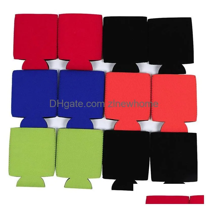 wholesale 330ml beer cola drink can holders bag ice sleeves zer holders koozies supplies 10 color