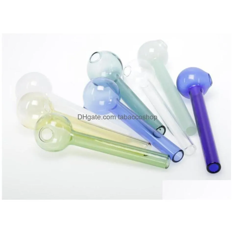 smoking pipes colorf hookahs pyrex 4glass oil burner pipe thick color glass dab nail for bong drop delivery home garden househ