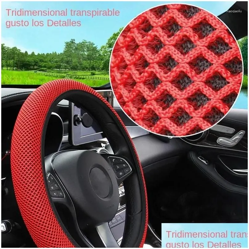 steering wheel covers fashion car cover universal without inner ring elastic grip for easy installation and removal auto accessories