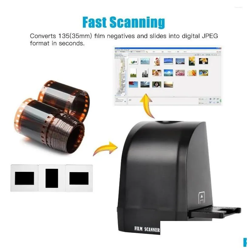 scanners film slide scanner converter portable negative 8 megapixel cmos convert 35mm/135mm slides to digital jpeg po drop delivery co