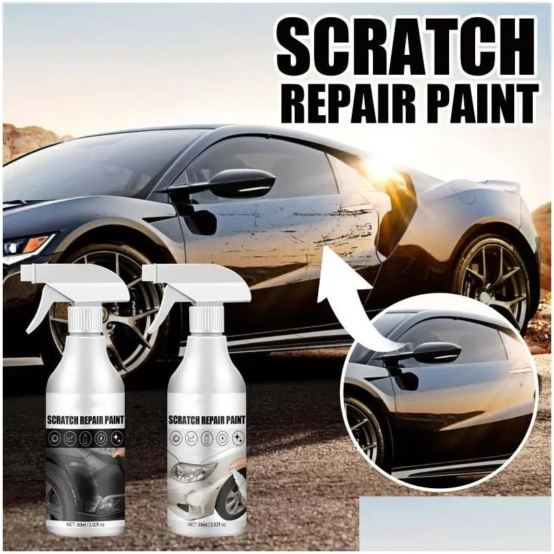 Car Cleaning Tools Car Wash Solutions Scratch Paint Spray 60Ml Maintenance Cleaning Glazing Decontamination Removal Oxidation Repair A Dhruc