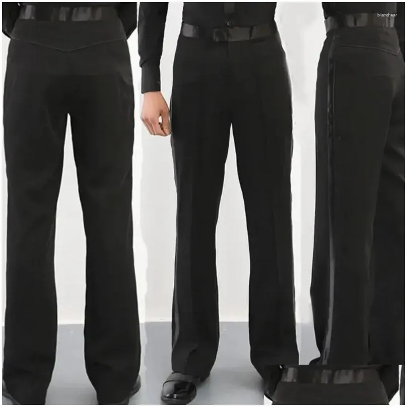 stage wear tango pants men dancewear boys shirts men`s trousers ballroom mens latin dance for costumes