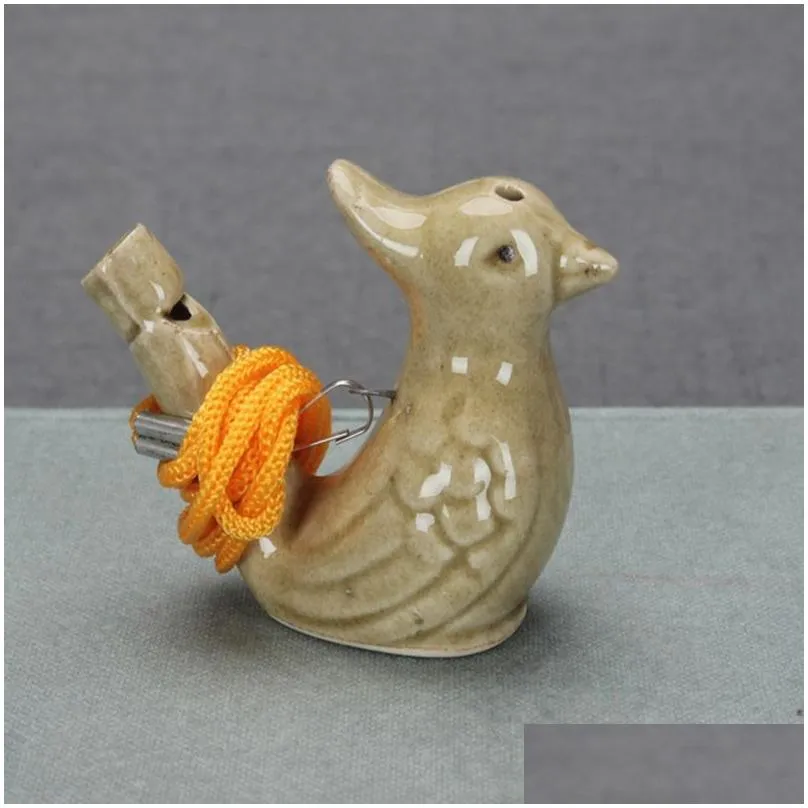 Arts And Crafts Bird Shape Whistle Waterbirds Whistles Children Gifts Ceramic Water Ocarina Arts And Crafts Kid Gift Many Styles Drop Dh7Af