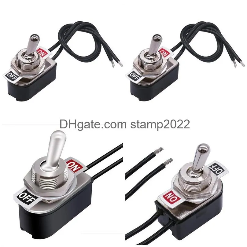 wholesale mini toggle rocker switch dc instantaneous switch on-off-on motor reverse polarity with wire switch