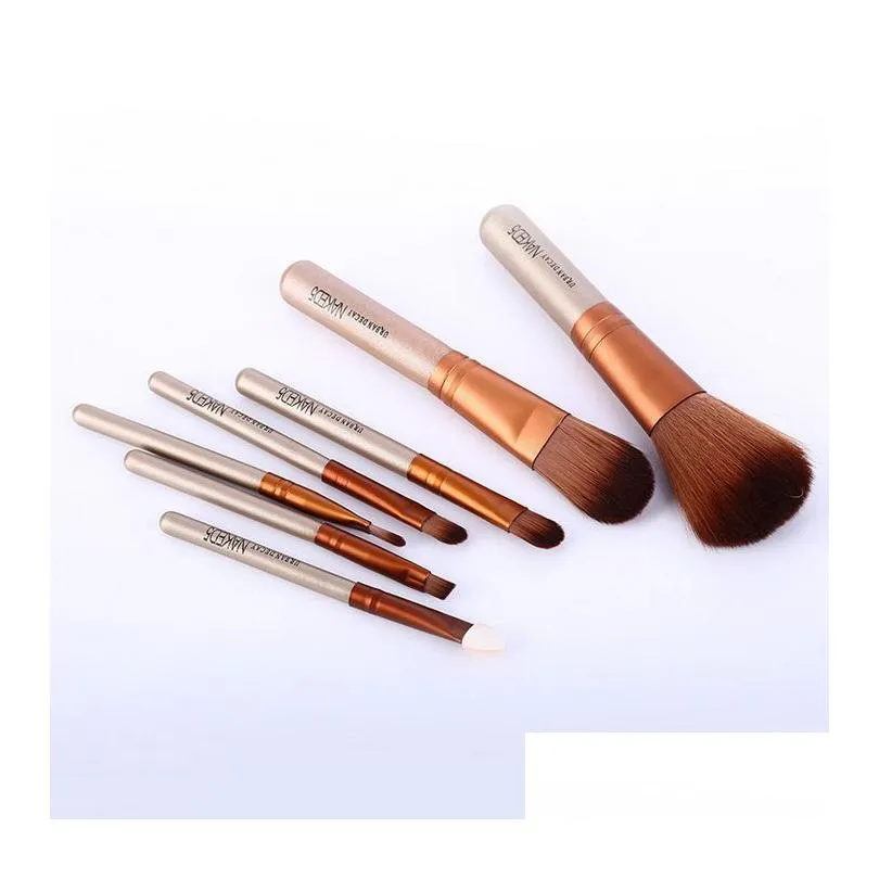 Makeup Brushes 7 Pcs Makeup Brush Beauty Tools Eye Shadow Eyebrow Brushes Eyelash Foundation B Blending Beauties Make Up Drop Delivery Dhg1N