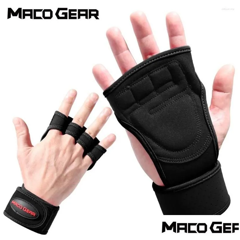 cycling gloves sports weightlifting half finger gym workout training bodybuilding gymnastics hand palm protector -proof men women