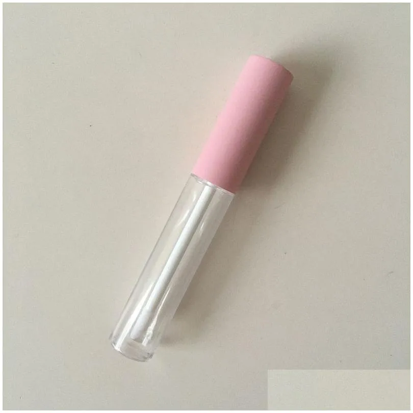 wholesale 10ml lip gloss empty tubes packing bottles pink cosmetic container refillable diy mascara eyeliner eyelash liquid tube