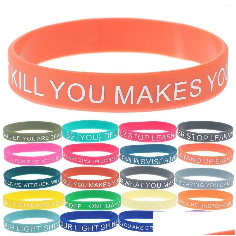 wrist support motivational bracelet teen wristbands diy unisex quote bracelets colored inspirational