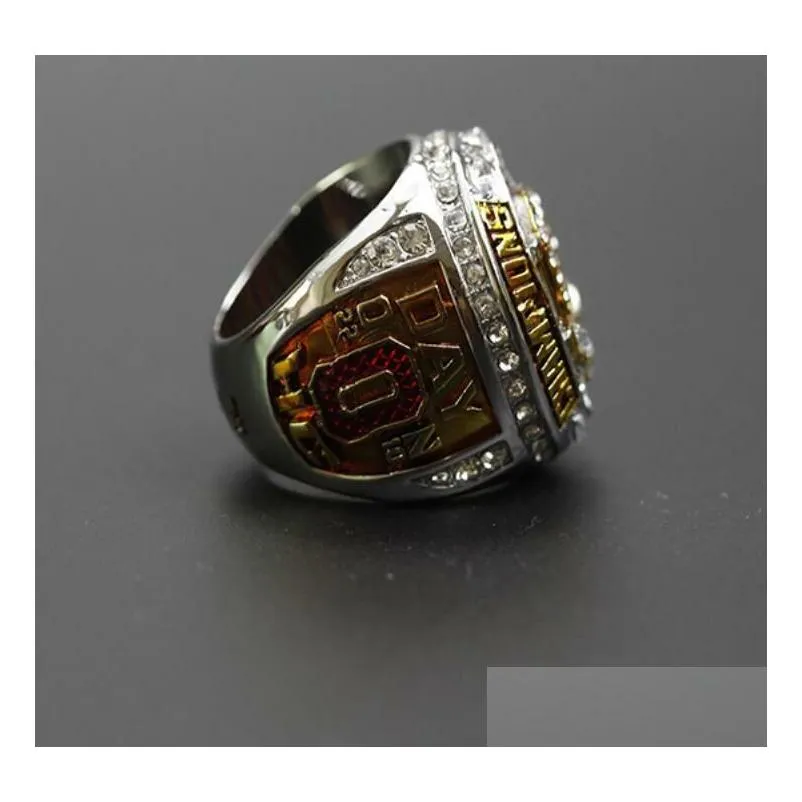 Band Rings 17Pcs Ohio State Buckeyes National Ring Set Wooden Box Fan Gift4189858 Drop Delivery Jewelry Ring Dhhcf