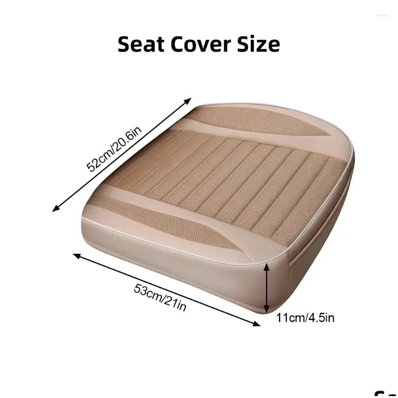 car seat covers all seasons cover breathable flax front protective cushion universal luxury driver`s decorative accessories