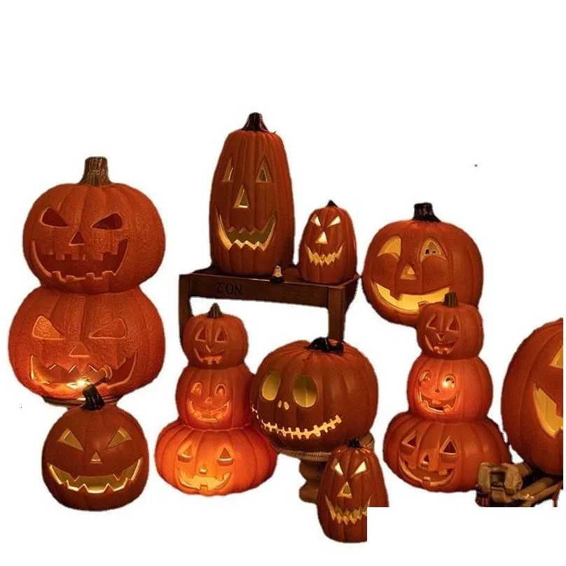 Other Festive & Party Supplies Other Festive Party Supplies Halloween Jack-O-Lantern Pumpkin Led Light Lamp C 220823 Drop Delivery Hom Dhdil