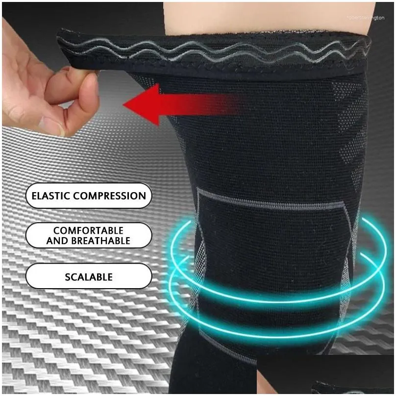 knee pads breathable black decompression perspiration free movement buffering cycling equipment ankle support 60g / piece