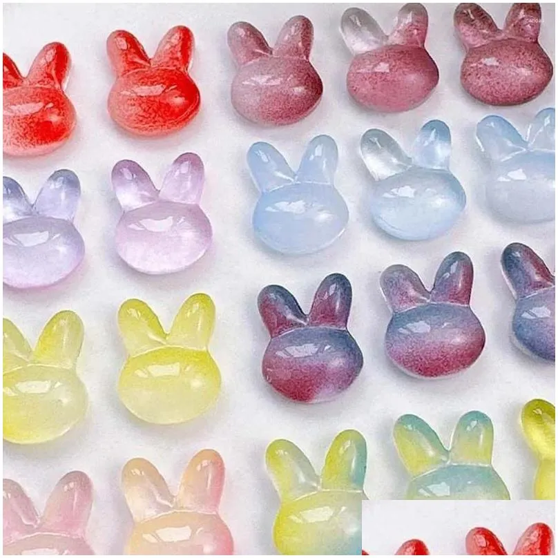 nail art decorations 20pcs/set color ornament manicure accessories rabbits drills rhinestones