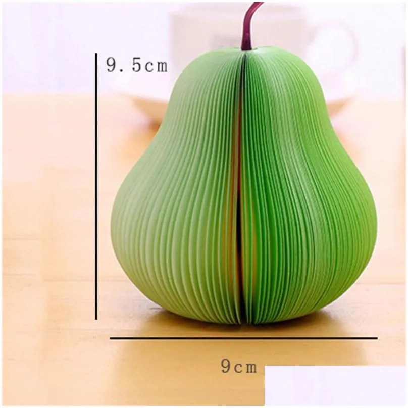 wholesale fruit shape notes paper 50 pages cute  lemon pear notes strawberry memo pad sticky papers school office supply