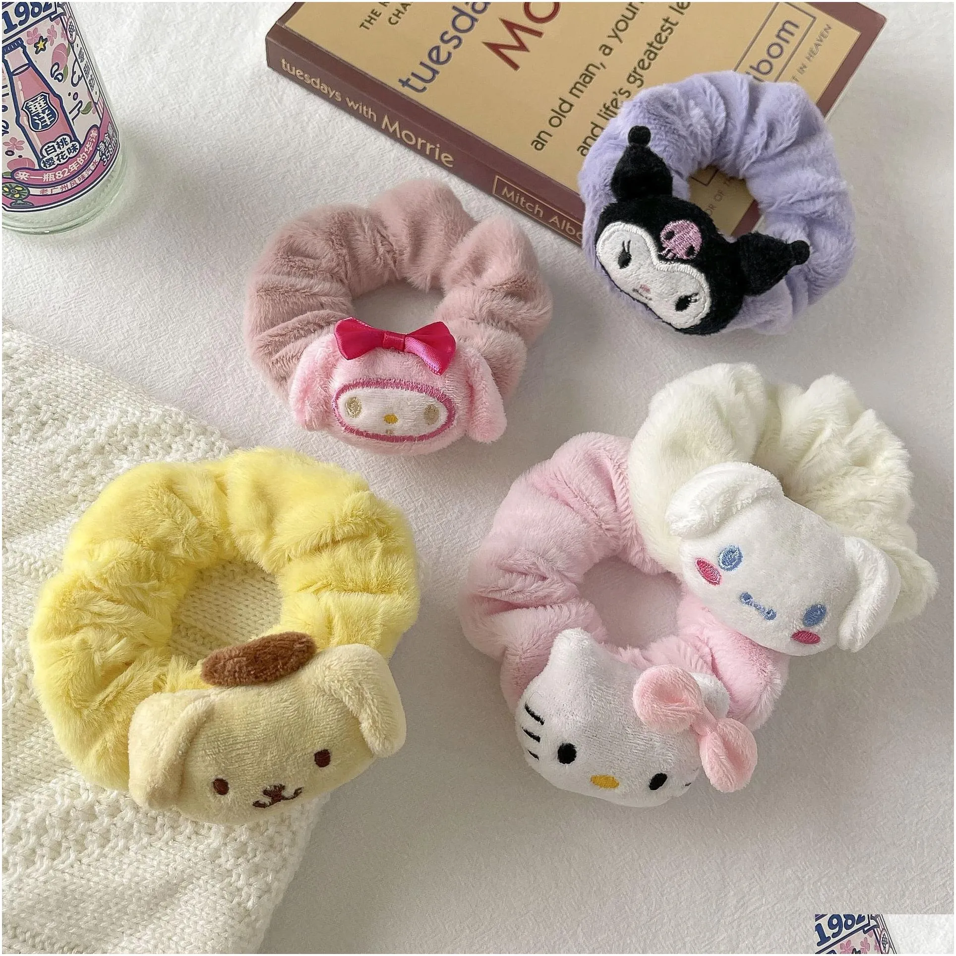 Hair Accessories 5 Colors Fashion Kuromi Cinnamoroll Charms Hairband Girls Elastic Hair Band Accessories Drop Delivery Baby, Kids Mate Dhpxu