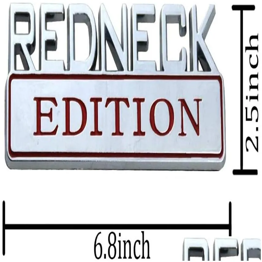 Car Stickers 2 Pack Redneck Edition Exterior Emblem Car Truck Boat Decal Logo Replacement For F-150 F250 F350 Sierado Ram 1500Black Re Dhc1M