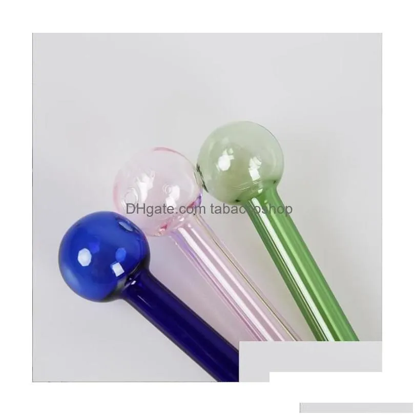 smoking pipes colorf hookahs pyrex 4glass oil burner pipe thick color glass dab nail for bong drop delivery home garden househ