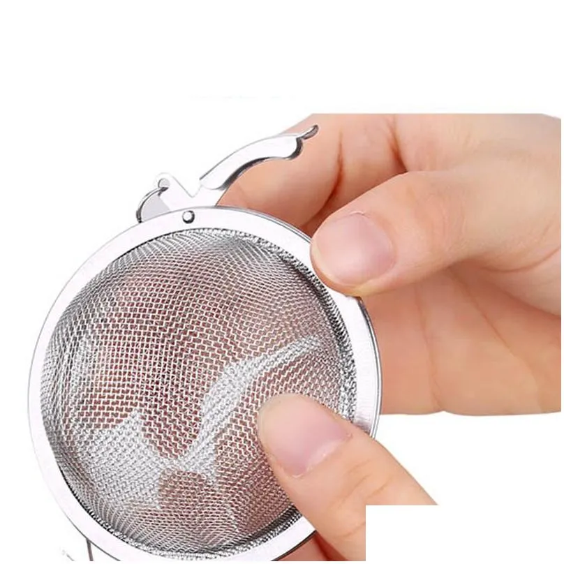 stainless steel tea strainers pot infuser sphere mesh teas strainer filler balls strainers ball 4.5cm 5cm 7cm 9cm