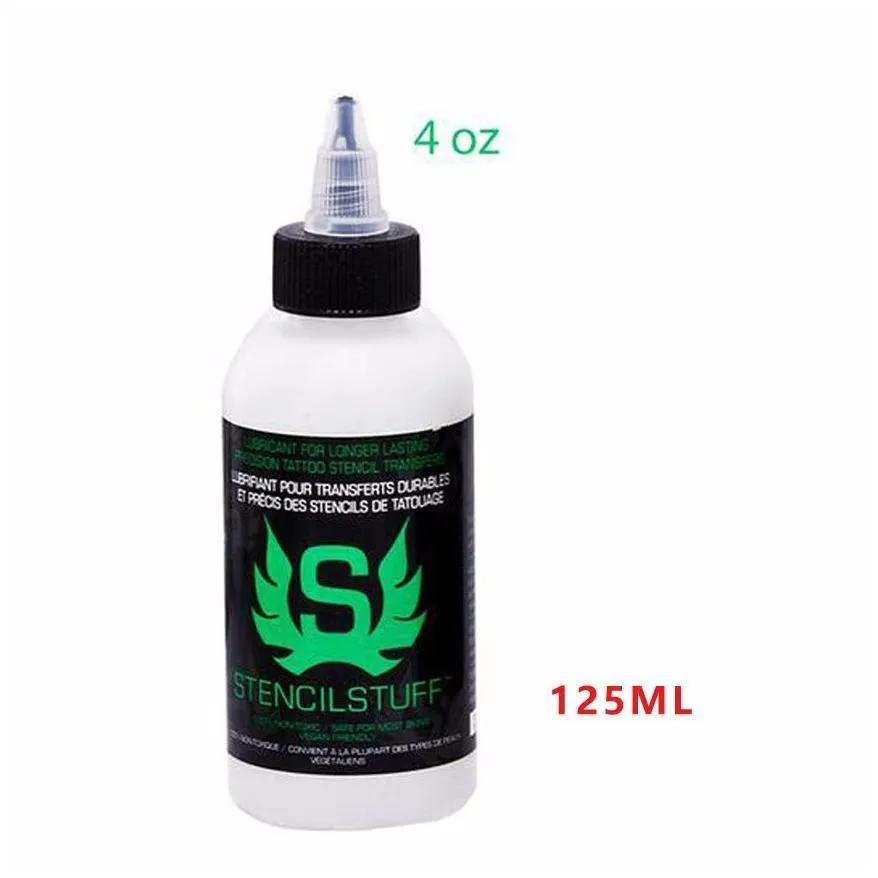 Airbrush Tattoo Supplies Supplies Wholesale Tattoo Stencil Application Cream Stuff 4Oz Bottle Thermal Transfer Solution Drop Delivery Dhcb3