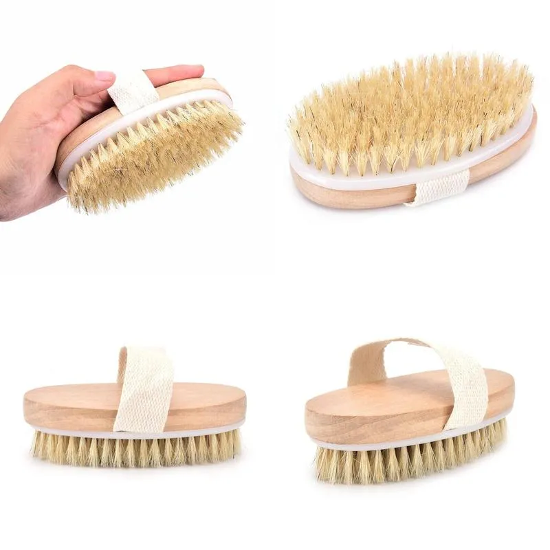 stock bathing brush soft natural bristle the spa the dry skin without handle wooden bath shower brush spa exfoliating body brush