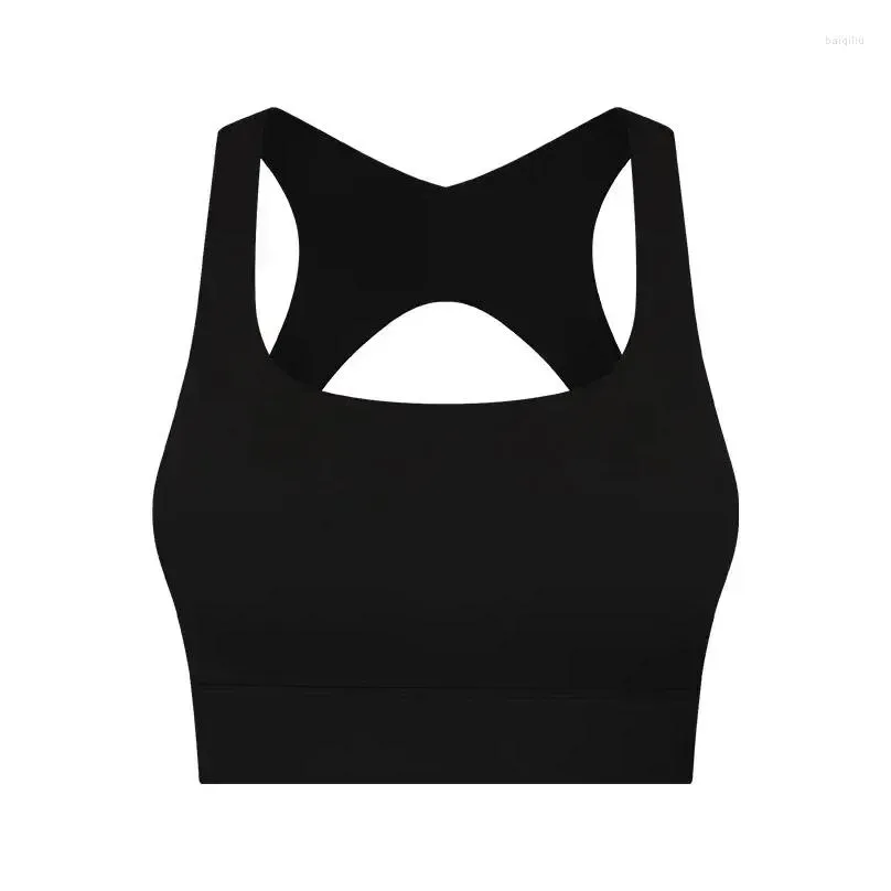 yoga outfit lulogo woman naked sports bra out cropped gym sport brasier breathable bralette top women clothing