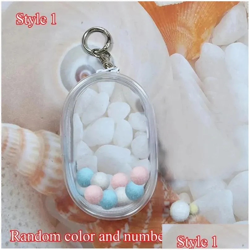 storage bags transparent box mystery doll pouch display gift organizer case keychain bag thicken wallet key chain