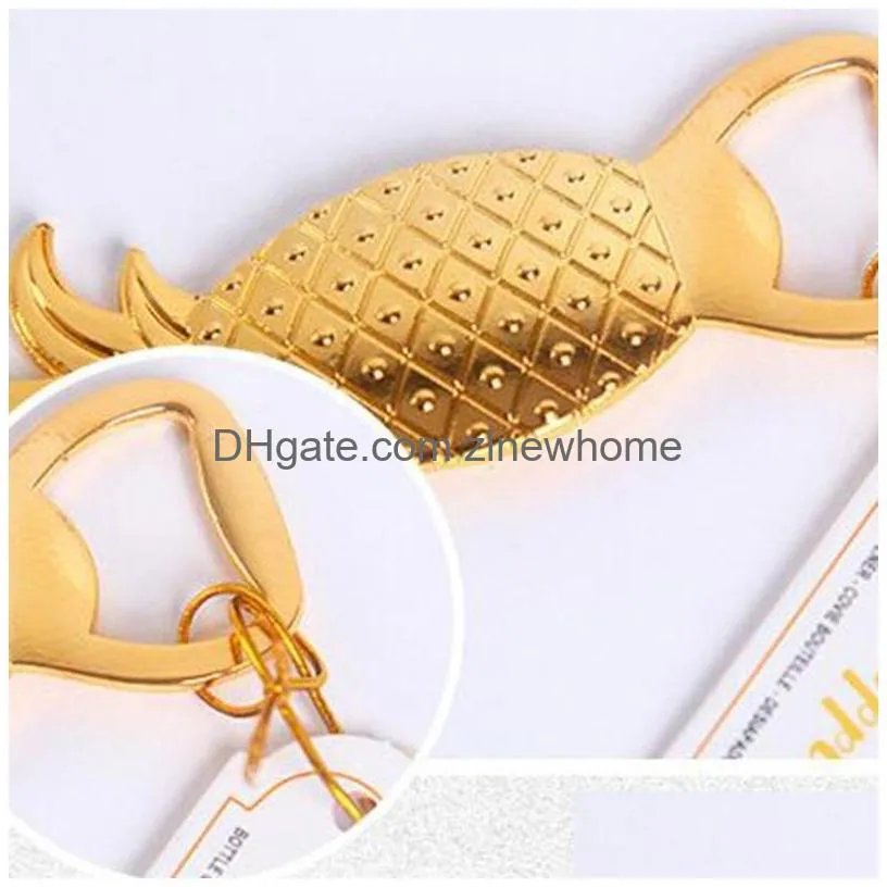 gold pineapple bottle opener party decoration supplieswedding favors gift