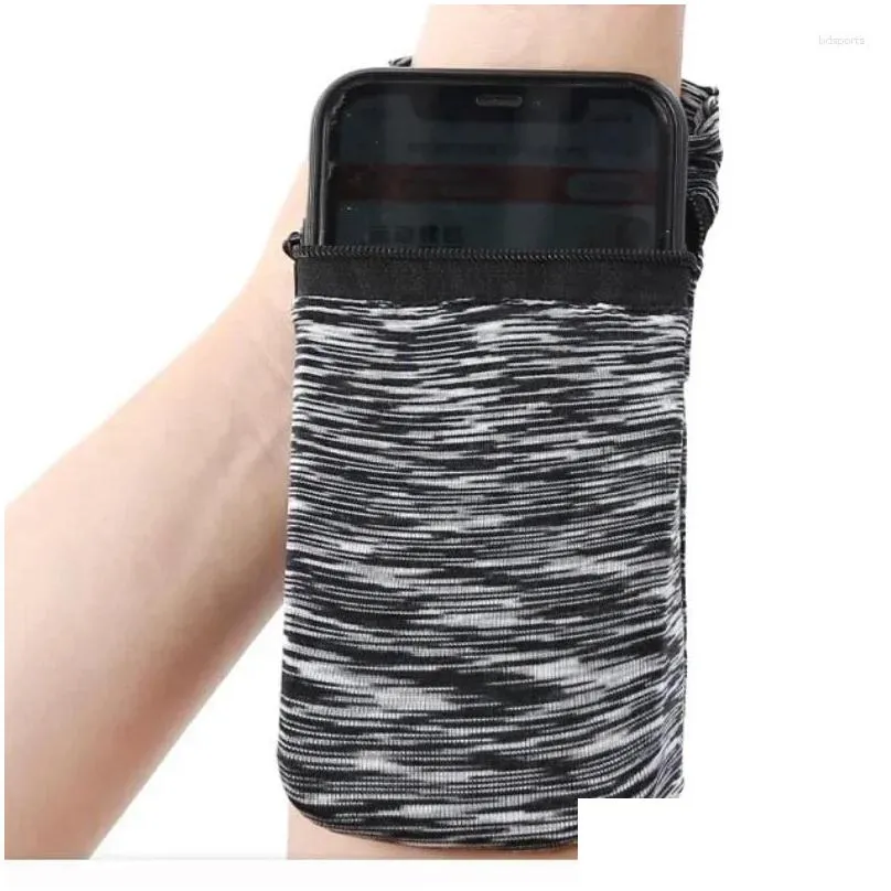 wrist support storage band running fitness wallet card cycling sports gym pouch phone coin key women zipper men bag