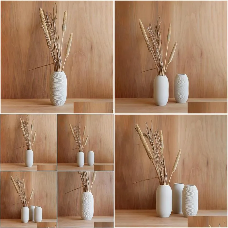Vases A Simple White Mist Vase Wod Be Ideal For Dry Flowers. Drop Delivery Home Garden Home Decor Dhwqo