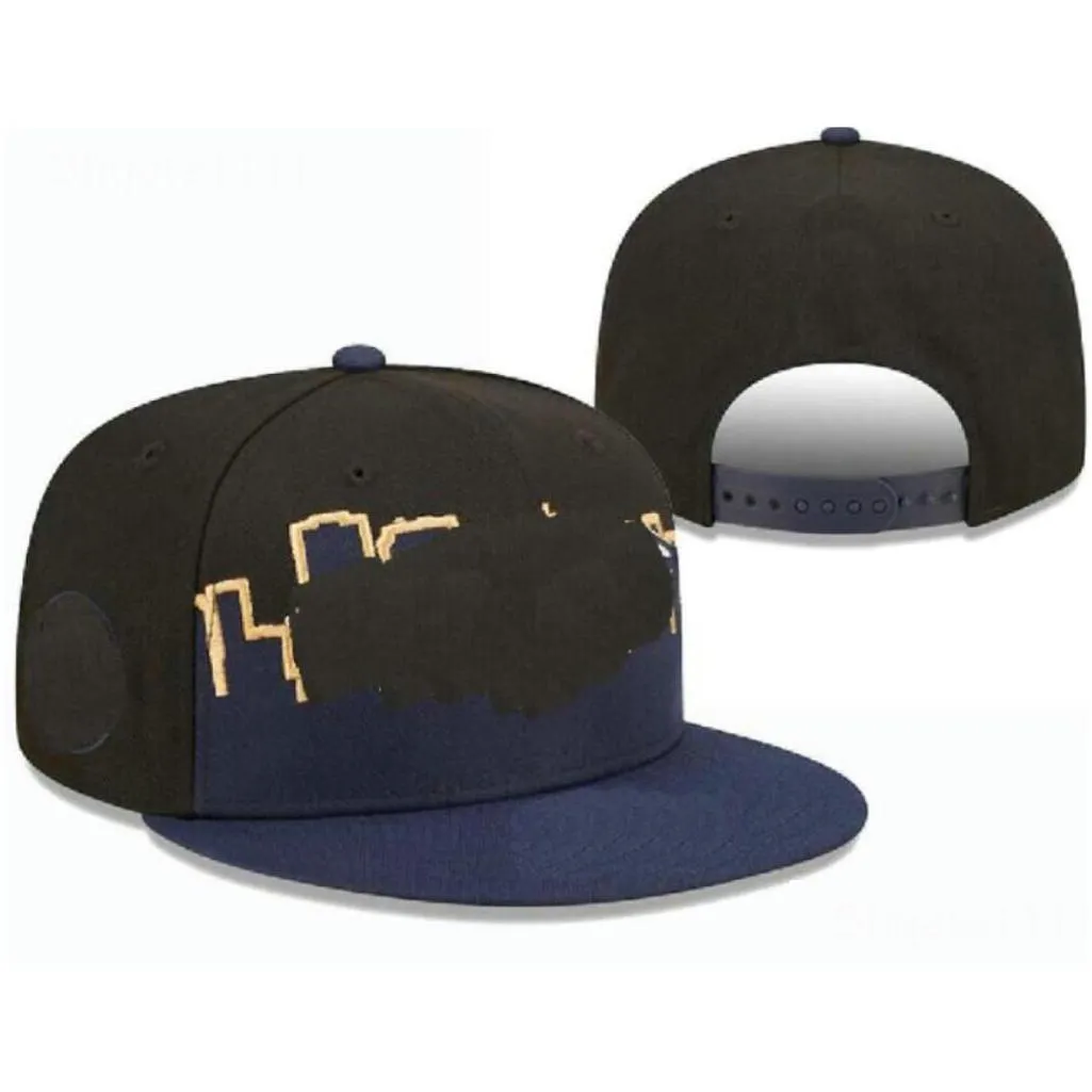 Ball Caps 2023 American Baseball  La Snapback Letters Hats 32 Teams Luxury Designer Basketball Casquette Sports Hat Strapback Snap Dhbs2