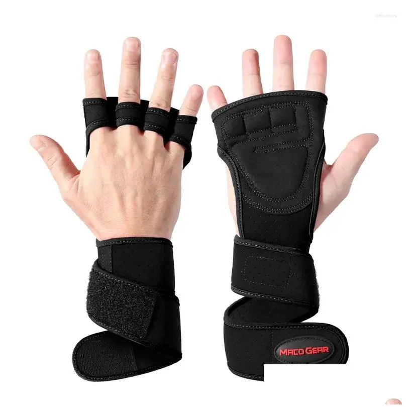 cycling gloves sports weightlifting half finger gym workout training bodybuilding gymnastics hand palm protector -proof men women
