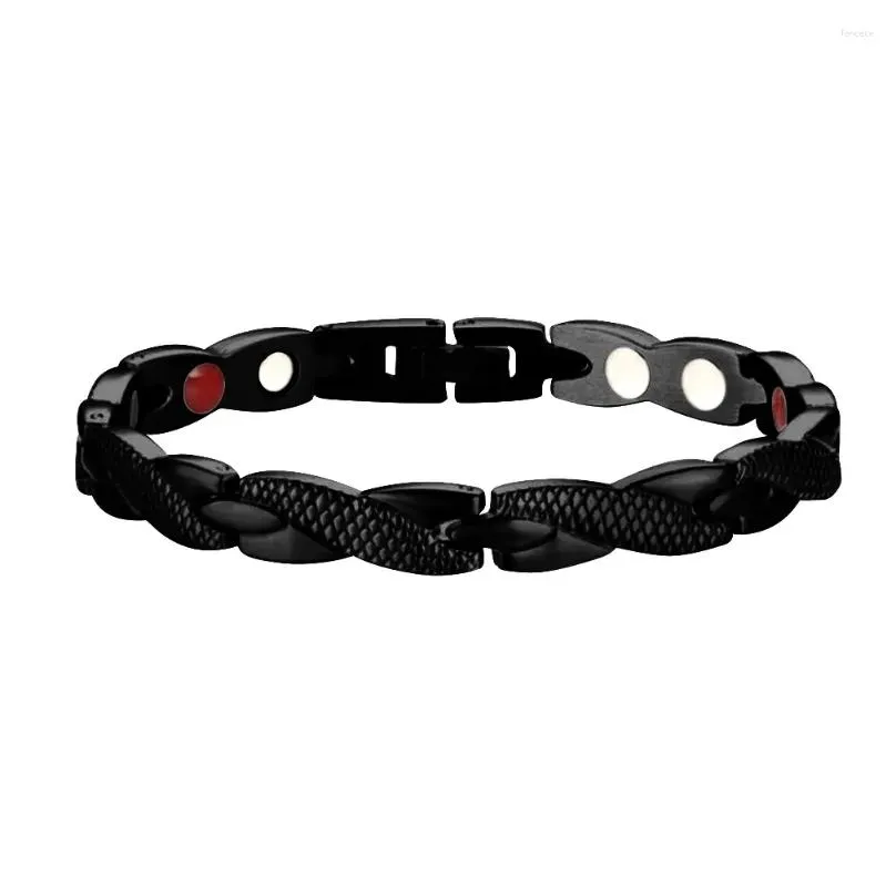 link bracelets dragon pattern twisted healthy magnetic slimming bracelet for weight loss charm jewelry men christmas gift