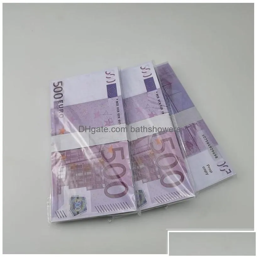 other festive party supplies movie money banknote 5 10 20 50 dollar euros realistic toy bar props copy currency faux-billets 100 p