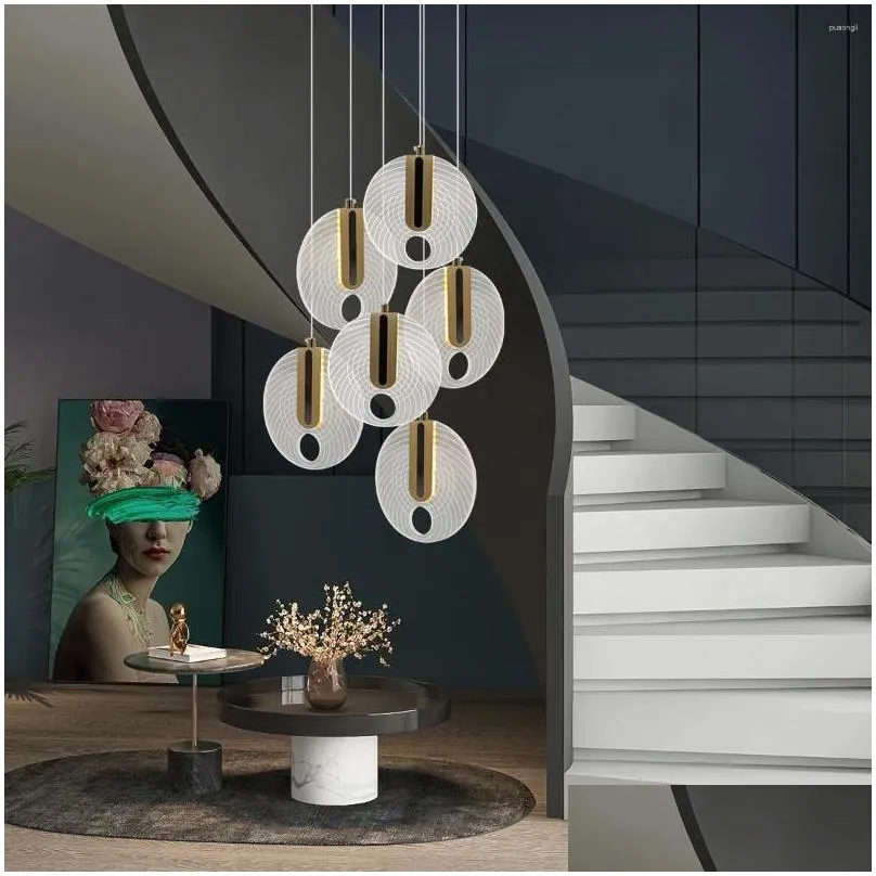 Pendant Lamps Modern Lights Led Mini Light Fixtures Acrylic Hanging For Kitchen Island Hallway Dining Room Drop Delivery Dhbhs