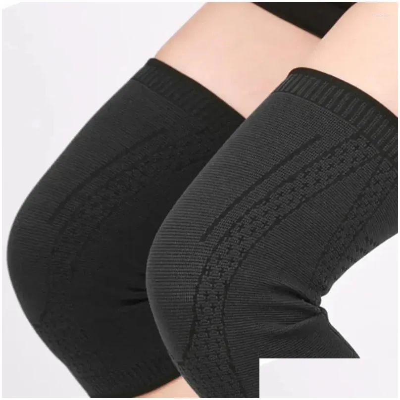 knee pads 1 pair soft wear resistant protective gear high elastic non-slip fitness support for ultimate sports
