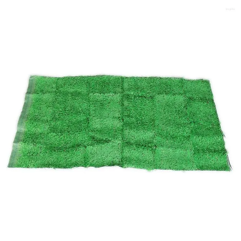 decorative flowers artificial grass carpet green fake synthetic garden landscape lawn mat turf diy micro home floor decor