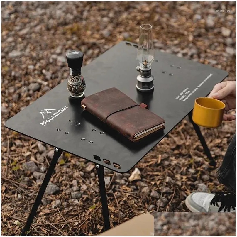 camp furniture outdoor portable folding table camping aluminum alloy tactical barbecue picnic