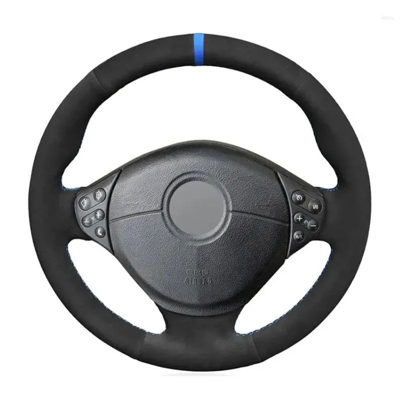steering wheel covers black faux suede no-slip car cover for m sport 3 series m3 e36/5 e36 z3 e36/7 e36/8 m5 e39 e38 e31 1995-2002