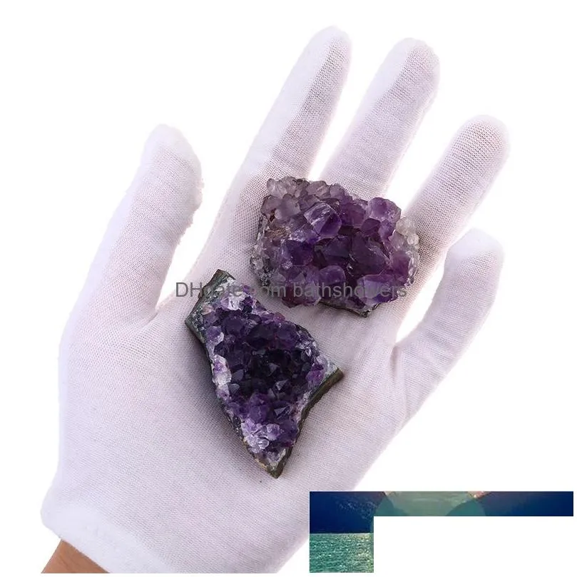 natural raw amethyst quartz crystal cluster healing stones specimen home decoration crafts piedras naturales y minerales