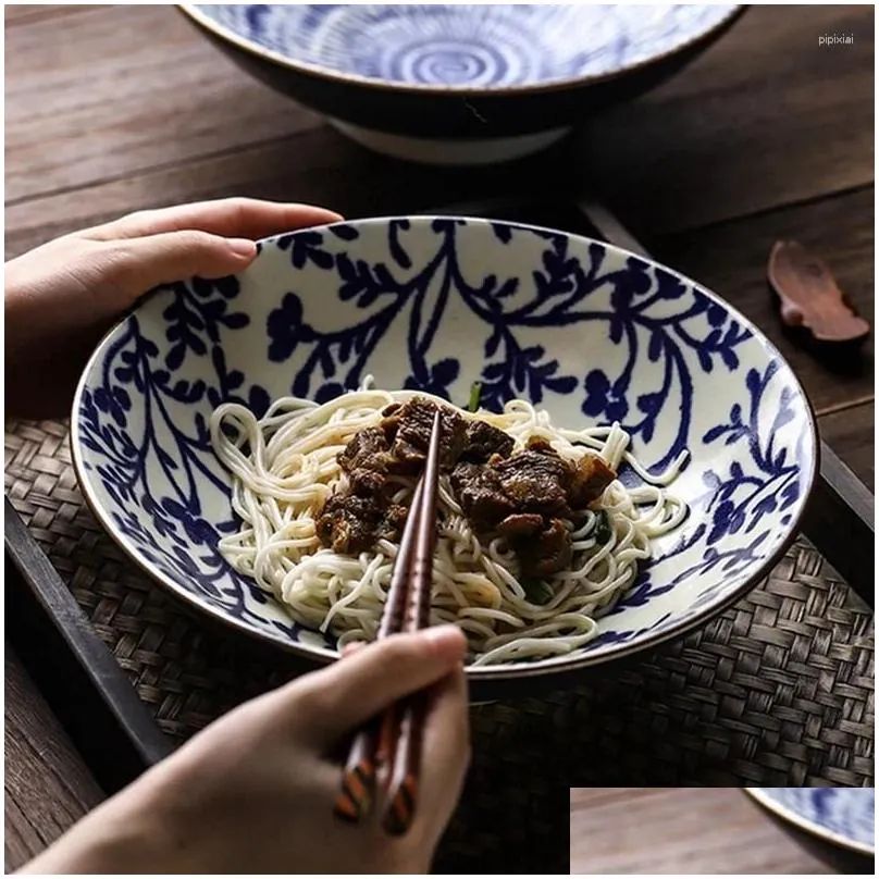 bowls japanese style underglaze ceramic bowl home large noodle soup