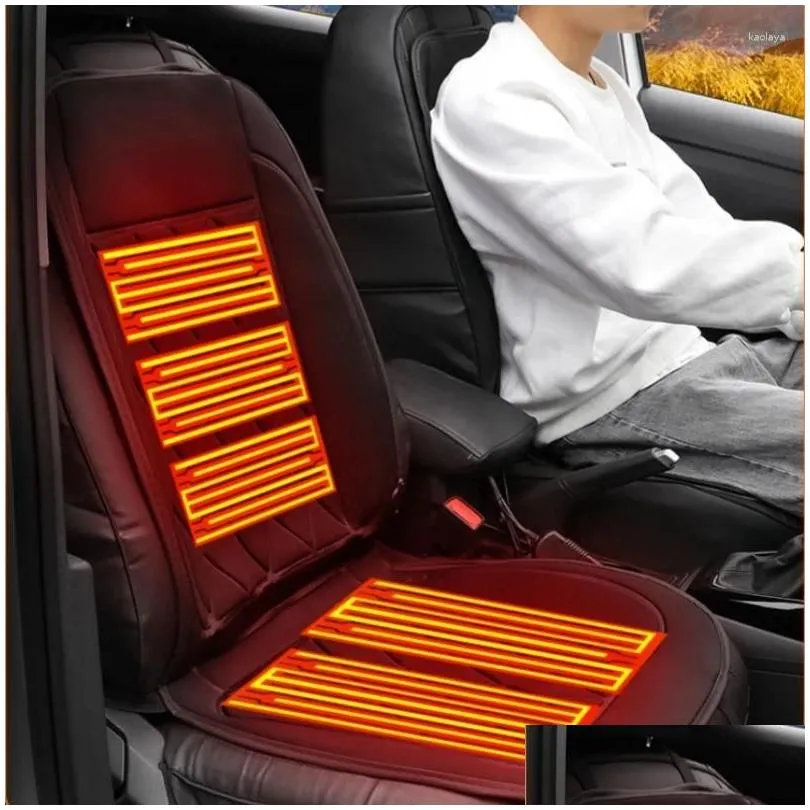 car seat covers heated chair cushion 12v cover adjustable temperature electric warming pads anti slip winter pad