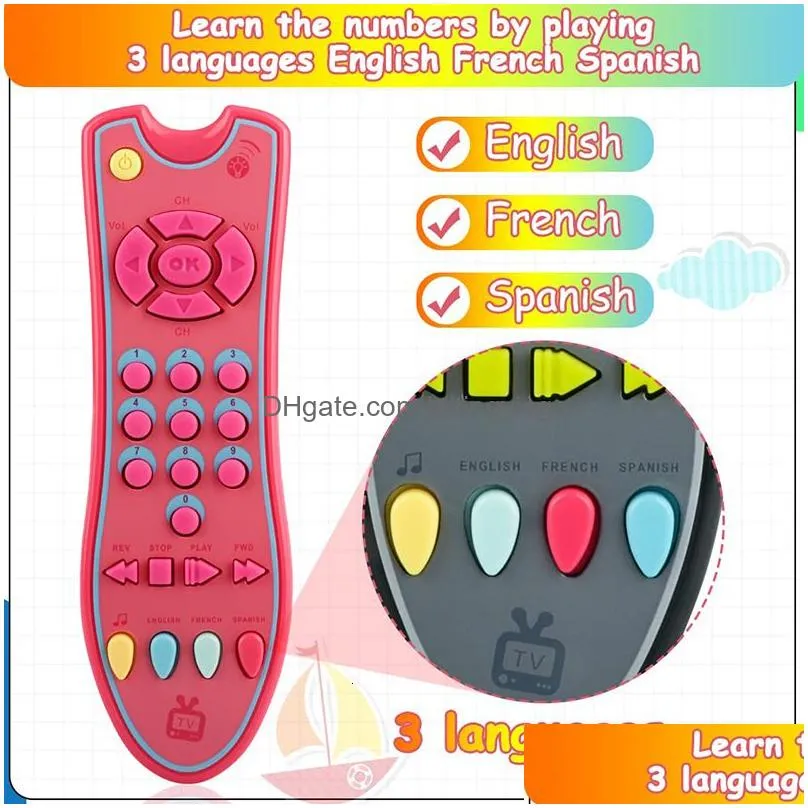 toy walkie talkies baby tv remote control kids musical early educational s simulation children learning for born gifts 230307