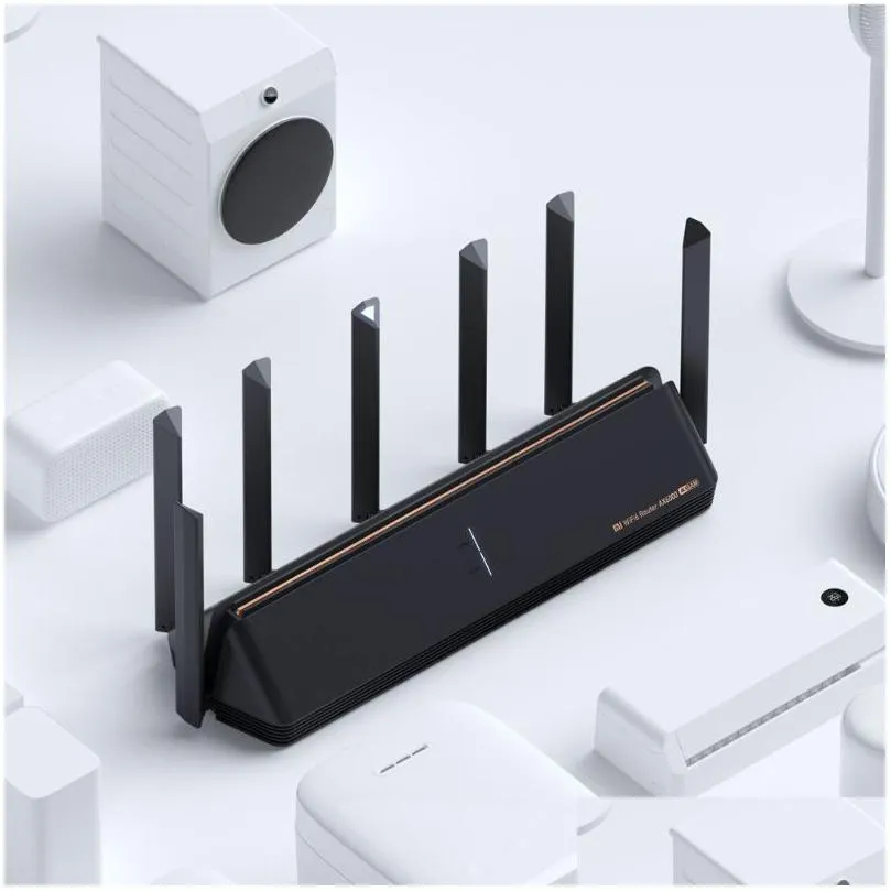 Routers Ax6000 Aiot Router 6000Mbs Wifi6 Vpn 512Mb Qualcomm Cpu Mesh Repeater External Signal Network Amplifier Mi Home Drop Delivery Dh8Af