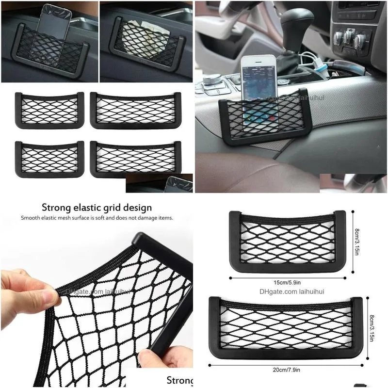 car organizer nylon storage net practical replacement seat back universal accessories