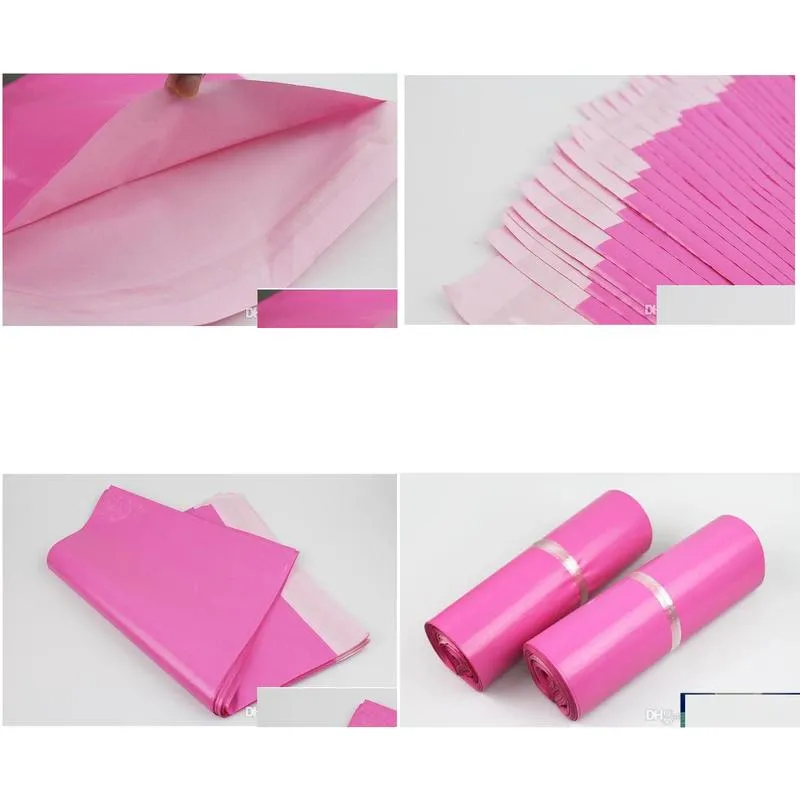 Mail Bags Wholesale Plastic Mailer Envelopes Bags Self Seal Adhesive Storage Poly Postal Mailing Pink Drop Delivery Office School Busi Dhpio