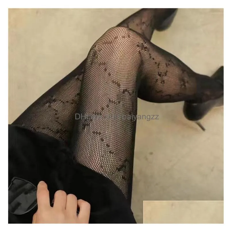 sexy socks long stockings tights women fashion black and white thin lace mesh tights soft breathable hollow letter tight panty hose high