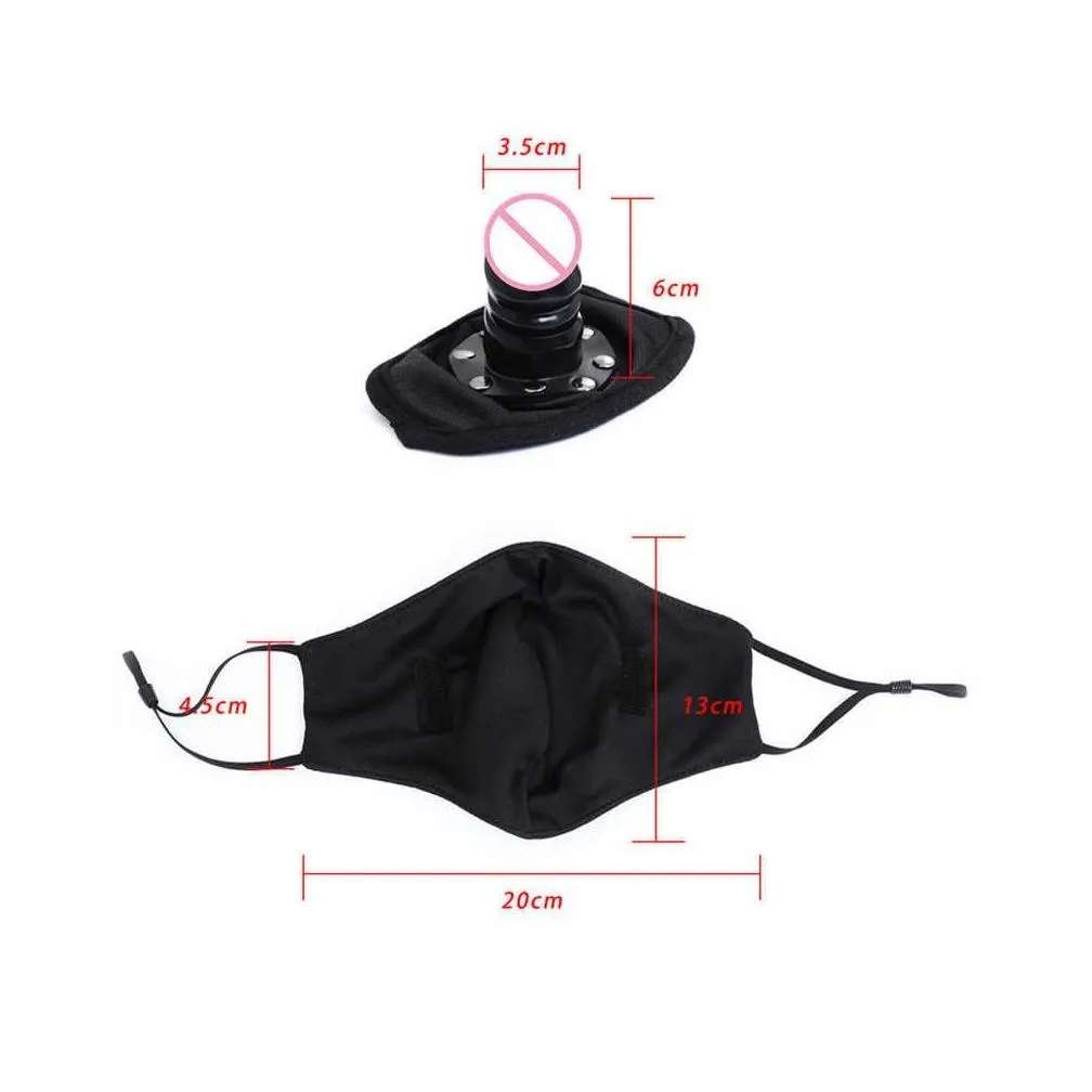 Other Panties Erotic Shop Femdom Adjustable Bondage Mask Bdsm Mujer Fetish Detachable Dildo Gag Porno Toys Y Games Sm Adt Goods For D Dhaj5